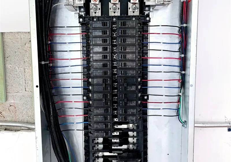 New 200 amp electrical panel installed and labeled